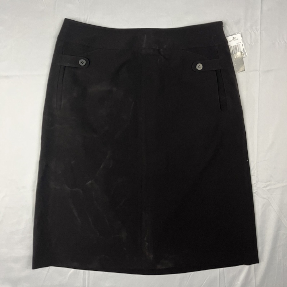 Grace Elements New Castle Women 8 Chocolate Brown Career Pencil Skirt NWT